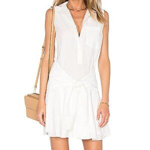 DEREK LAM 10 CROSBY Sleeveless Tie Waist Shirtdress SZ 6